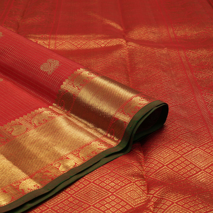 Hayagrivas Handloom Red Bridal Kanjivaram Silk Saree KBE1673K4-1