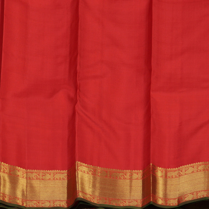 Hayagrivas Handloom Red Bridal Kanjivaram Silk Saree KBE1673K4-1