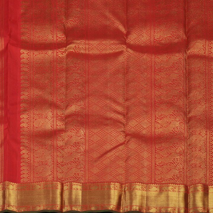 Hayagrivas Handloom Red Bridal Kanjivaram Silk Saree KBE1673K4-1