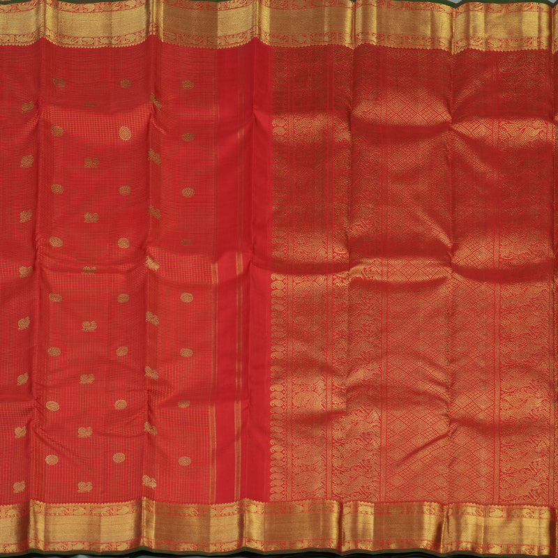 Hayagrivas Handloom Red Bridal Kanjivaram Silk Saree KBE1673K4-1