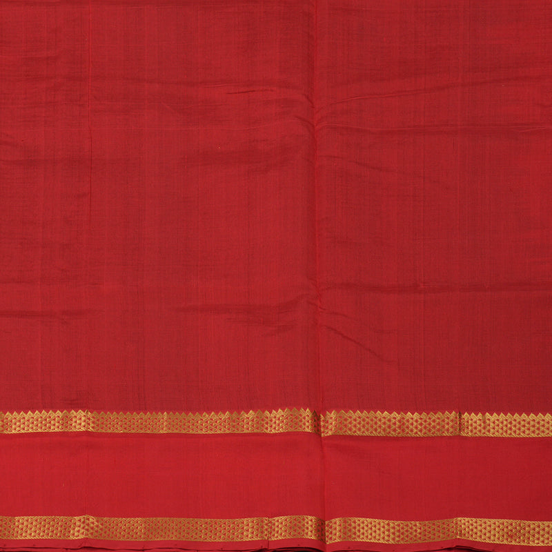 Hayagrivas Pure Silk Cotton Saree in Araku Maroon with Red border KBE1677K11-8