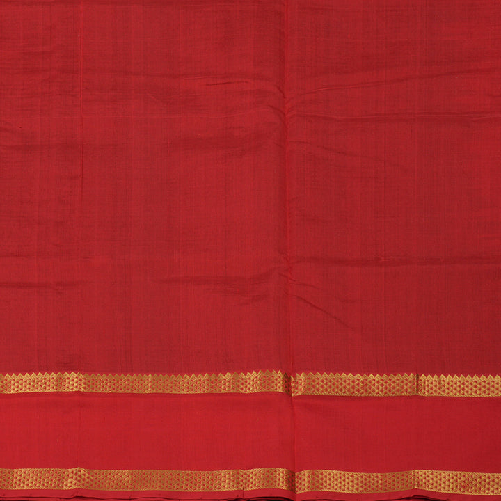 Hayagrivas Pure Silk Cotton Saree in Araku Maroon with Red border KBE1677K11-8