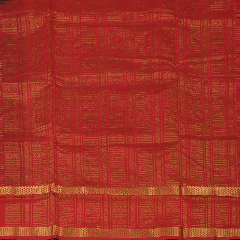 Hayagrivas Pure Silk Cotton Saree in Araku Maroon with Red border KBE1677K11-8