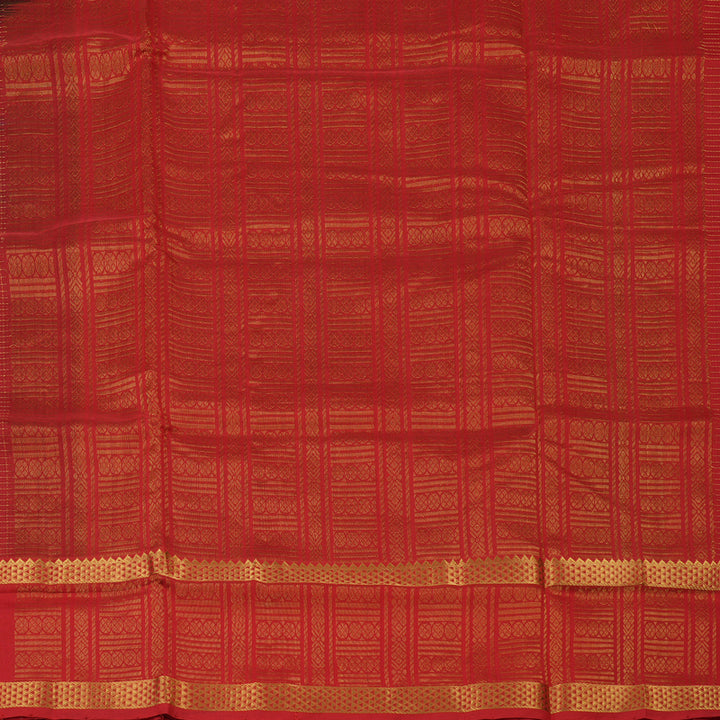 Hayagrivas Pure Silk Cotton Saree in Araku Maroon with Red border KBE1677K11-8