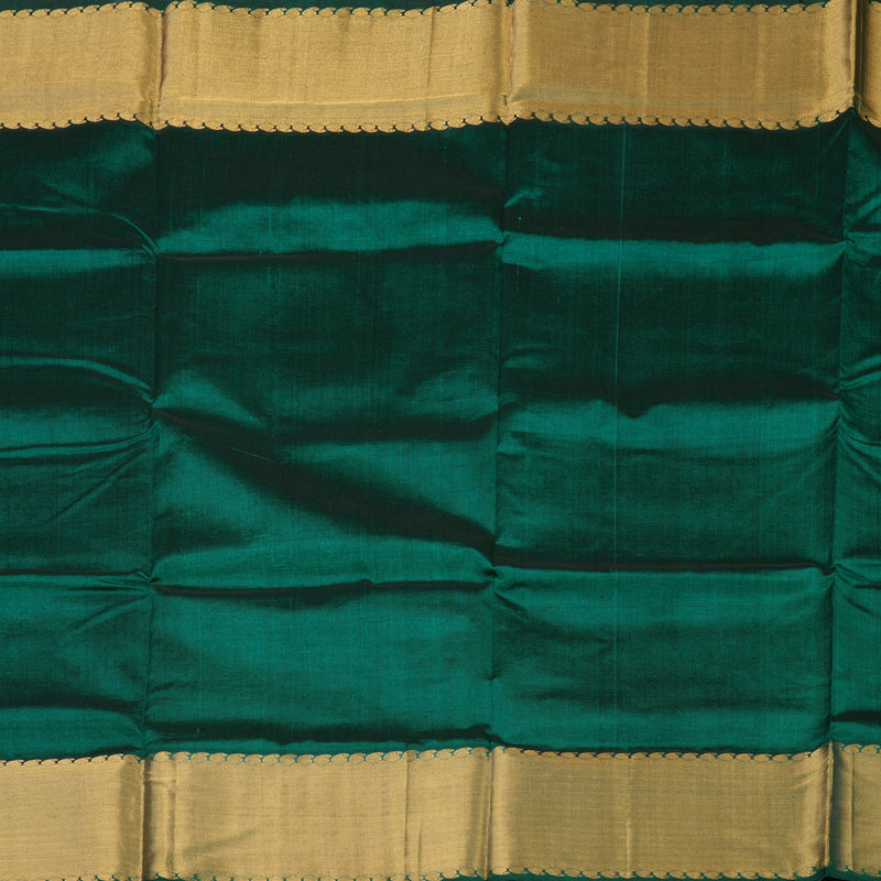 Hayagrivas Peacock Green Pure Silk Cotton Saree KBE1677K13-4