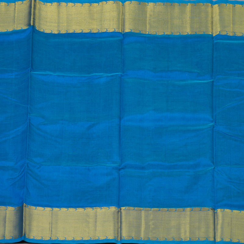 Hayagrivas Sky Blue Pure Silk Cotton Saree KBE1677K13-5