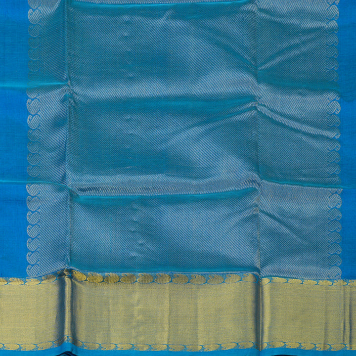 Hayagrivas Sky Blue Pure Silk Cotton Saree KBE1677K13-5