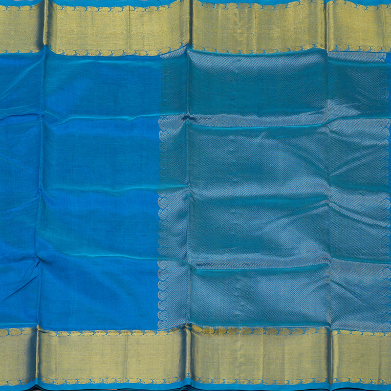 Hayagrivas Sky Blue Pure Silk Cotton Saree KBE1677K13-5