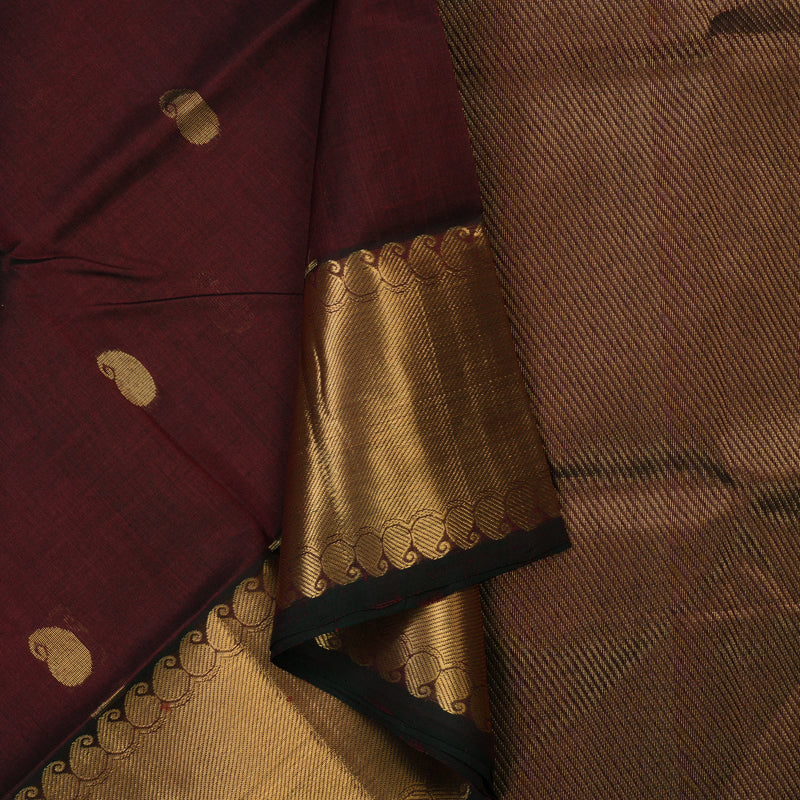 Hayagrivas Araku Maroon Pure Silk Cotton Saree KBE1677K14-2