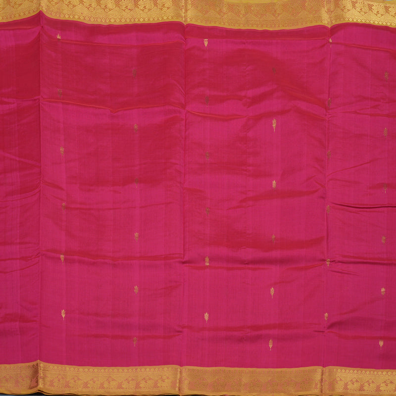 Hayagrivas Pink Pure Silk Cotton Saree KBE1677K3-4