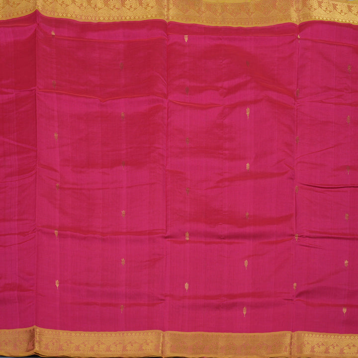 Hayagrivas Pink Pure Silk Cotton Saree KBE1677K3-4