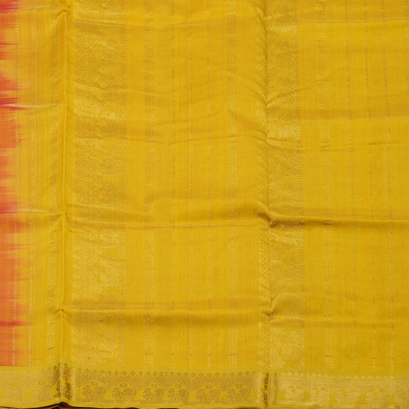 Hayagrivas Pink Pure Silk Cotton Saree KBE1677K3-4