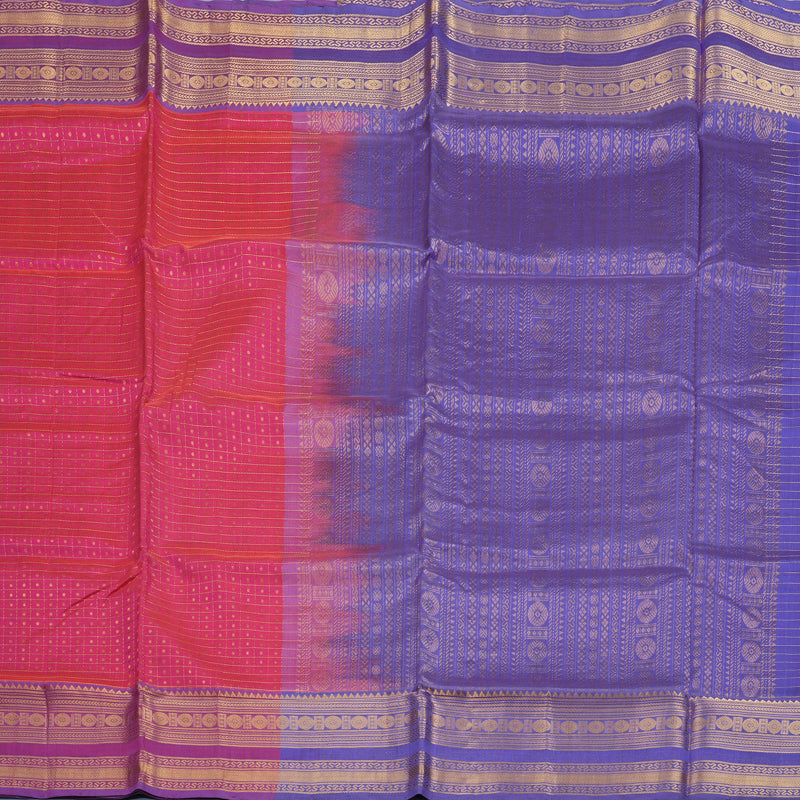 Hayagrivas Pink Pure Silk Cotton Saree KBE1677K9-1