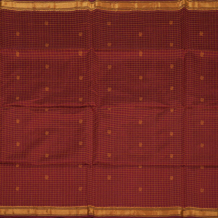 Hayagrivas Araku Maroon Pure Silk Cotton Saree KBE1678K1-12