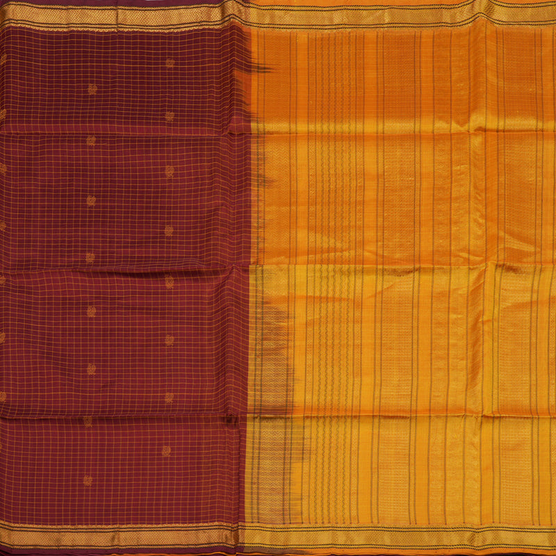 Hayagrivas Araku Maroon Pure Silk Cotton Saree KBE1678K1-12