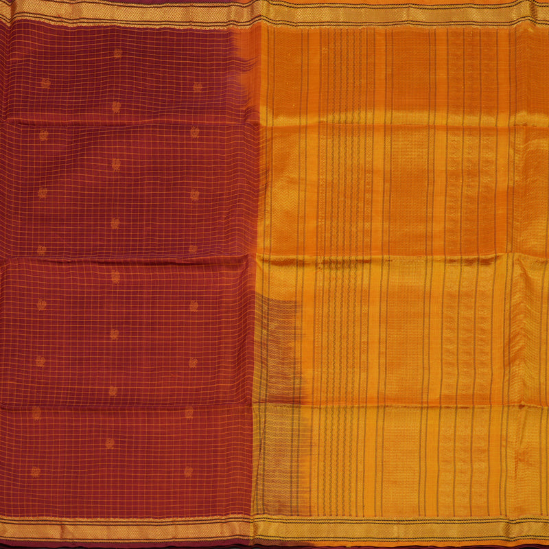 Hayagrivas Maroon Pure Silk Cotton Saree KBE1678K1-17