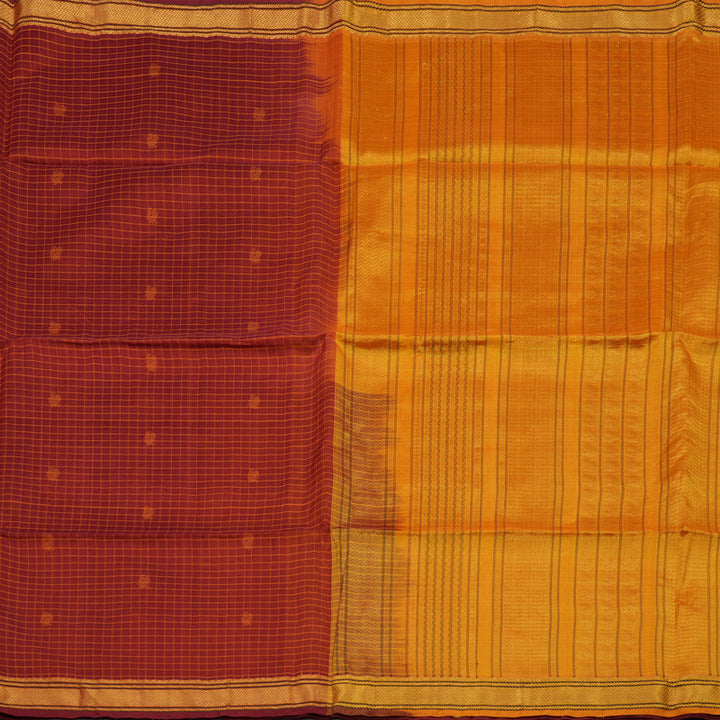 Hayagrivas Maroon Pure Silk Cotton Saree KBE1678K1-17