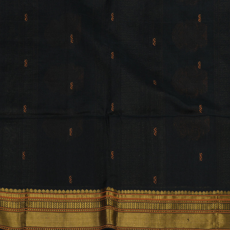 Hayagrivas Half White Pure Silk Cotton Saree KBE1678K1-26