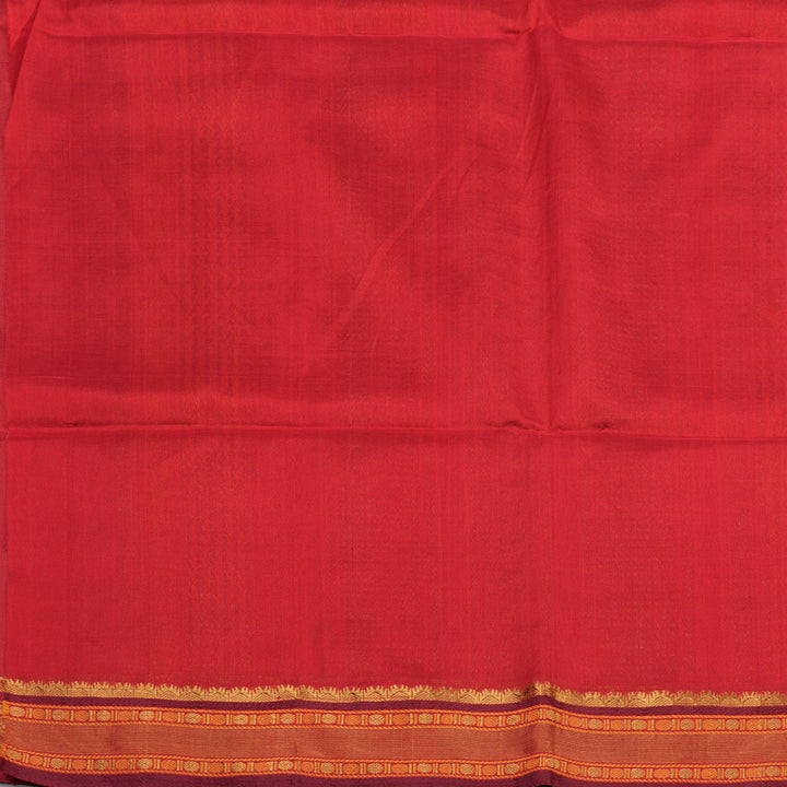 Hayagrivas Light Grey Pure Silk Cotton Saree with Red border KBE1678K1-31