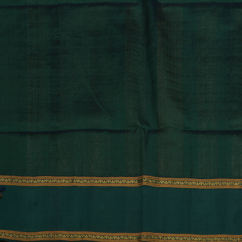 Hayagrivas Green Pure Silk Cotton Saree with Deep Peacock Green Border KBE1678K1-32