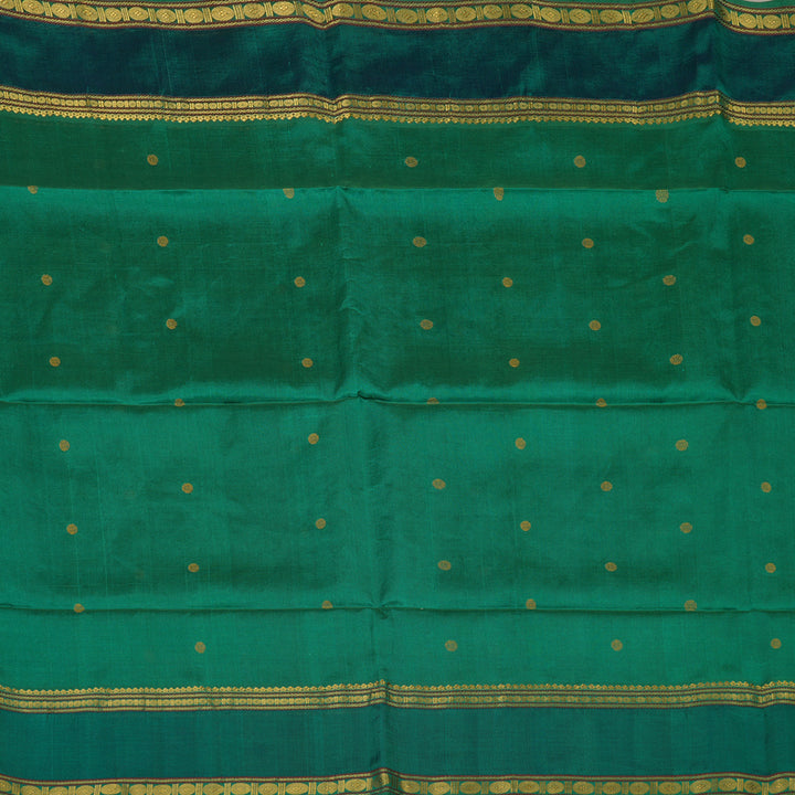 Hayagrivas Green Pure Silk Cotton Saree KBE1678K1-35