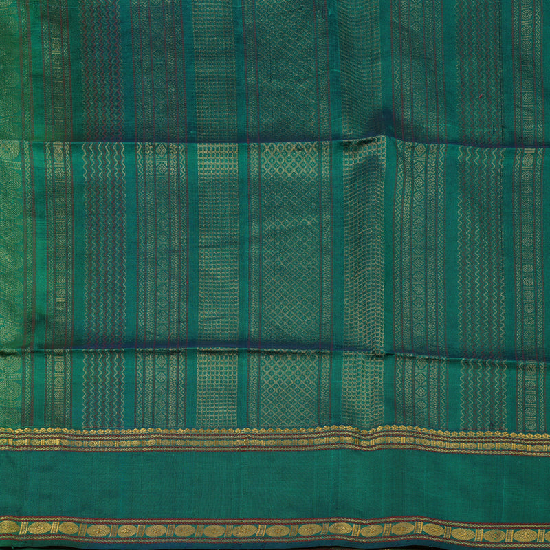 Hayagrivas Green Pure Silk Cotton Saree KBE1678K1-35