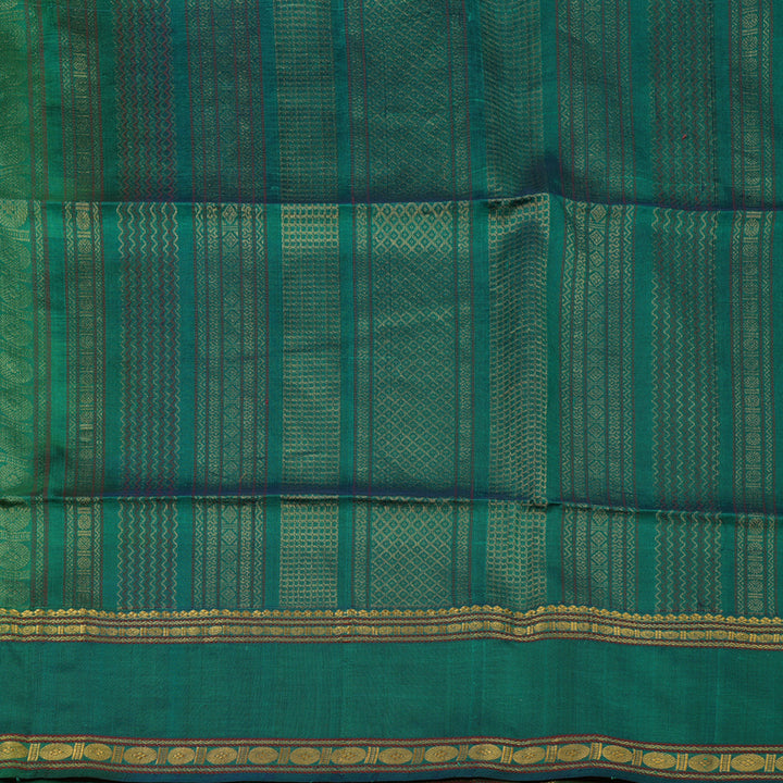 Hayagrivas Green Pure Silk Cotton Saree KBE1678K1-35