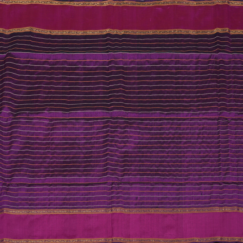 Hayagrivas Violet Pure Silk Cotton Saree KBE1678K1-4