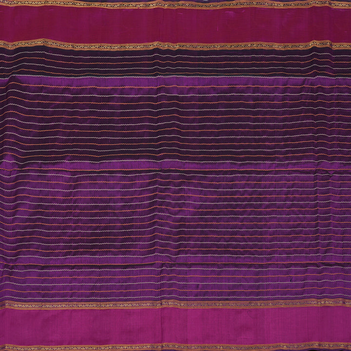 Hayagrivas Violet Pure Silk Cotton Saree KBE1678K1-4