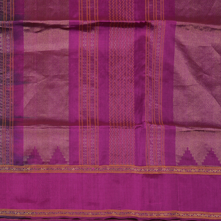 Hayagrivas Violet Pure Silk Cotton Saree KBE1678K1-4