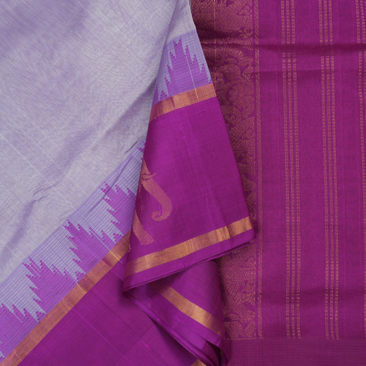 Hayagrivas Lilac Pure Silk Cotton Saree KBE1678K10-5