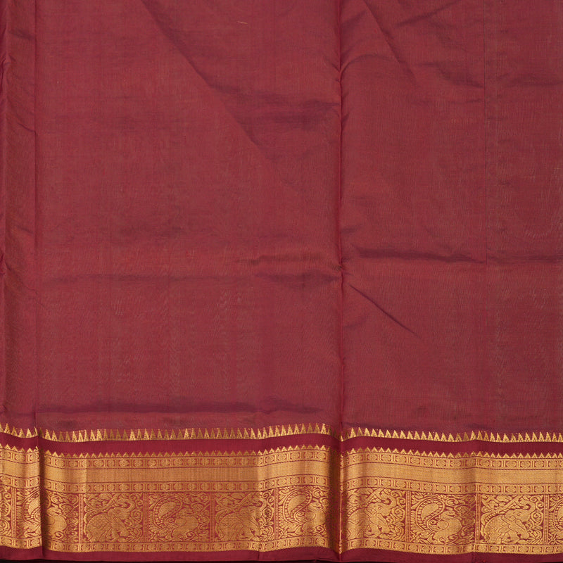 Hayagrivas Pista Green Pure Silk Cotton Saree with Maroon border KBE1678K11-2