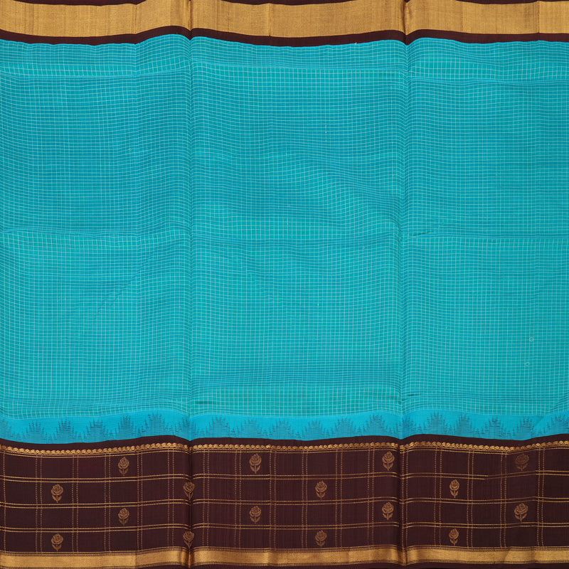 Hayagrivas Sky Blue Pure Silk Cotton Saree KBE1678K13-2