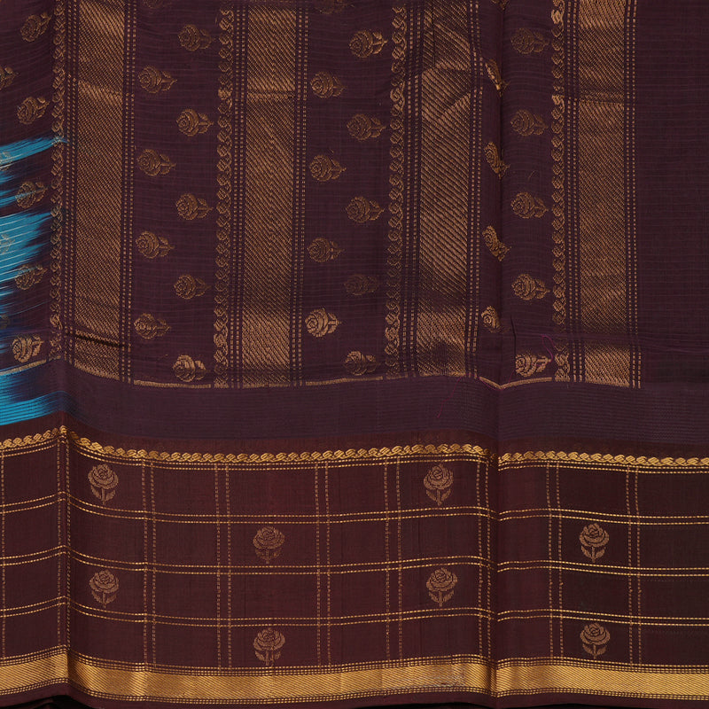 Hayagrivas Sky Blue Pure Silk Cotton Saree KBE1678K13-2