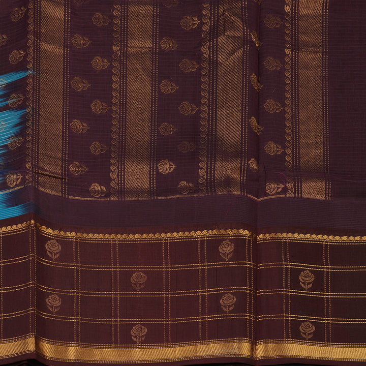 Hayagrivas Sky Blue Pure Silk Cotton Saree KBE1678K13-2