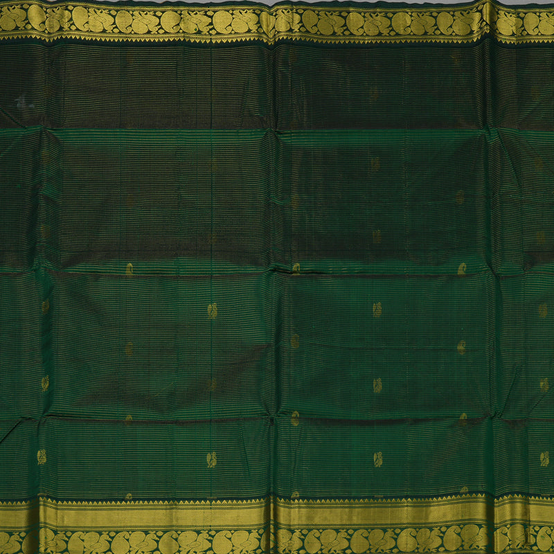 Hayagrivas Bottle Green Pure Silk Cotton Saree KBE1678K2-11