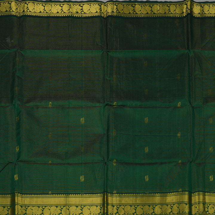 Hayagrivas Bottle Green Pure Silk Cotton Saree KBE1678K2-11