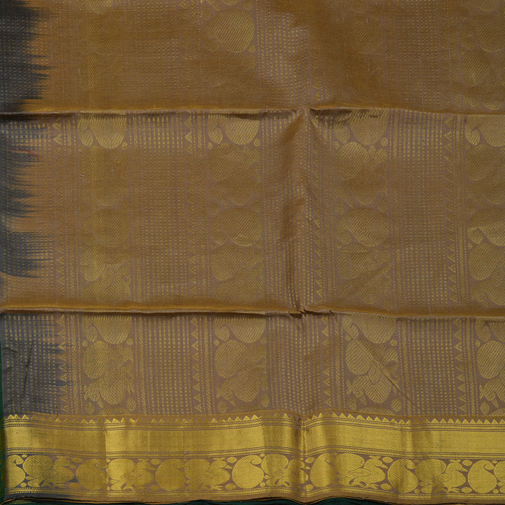 Hayagrivas Bottle Green Pure Silk Cotton Saree KBE1678K2-11