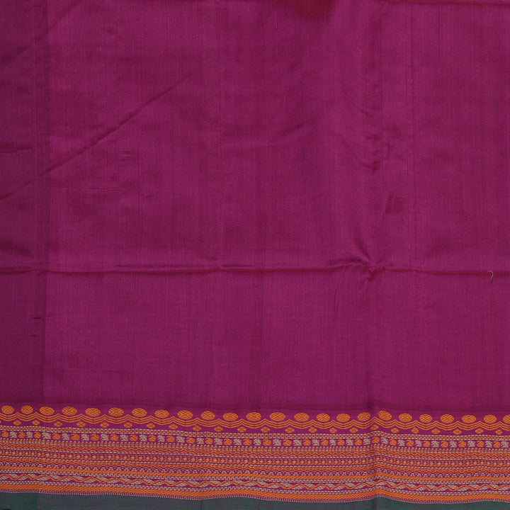 Hayagrivas Khaki Brown Pure Silk Cotton Saree KBE1678K2-14