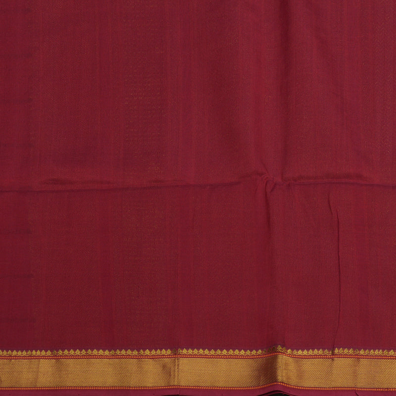 Hayagrivas Sampanga Green Pure Silk Cotton Saree with Brick Red Border KBE1678K2-18