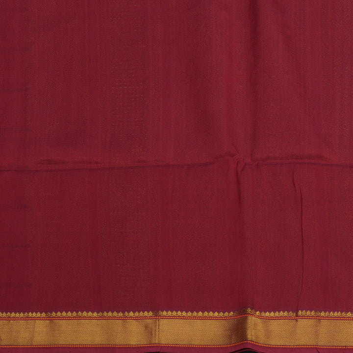 Hayagrivas Sampanga Green Pure Silk Cotton Saree with Brick Red Border KBE1678K2-18