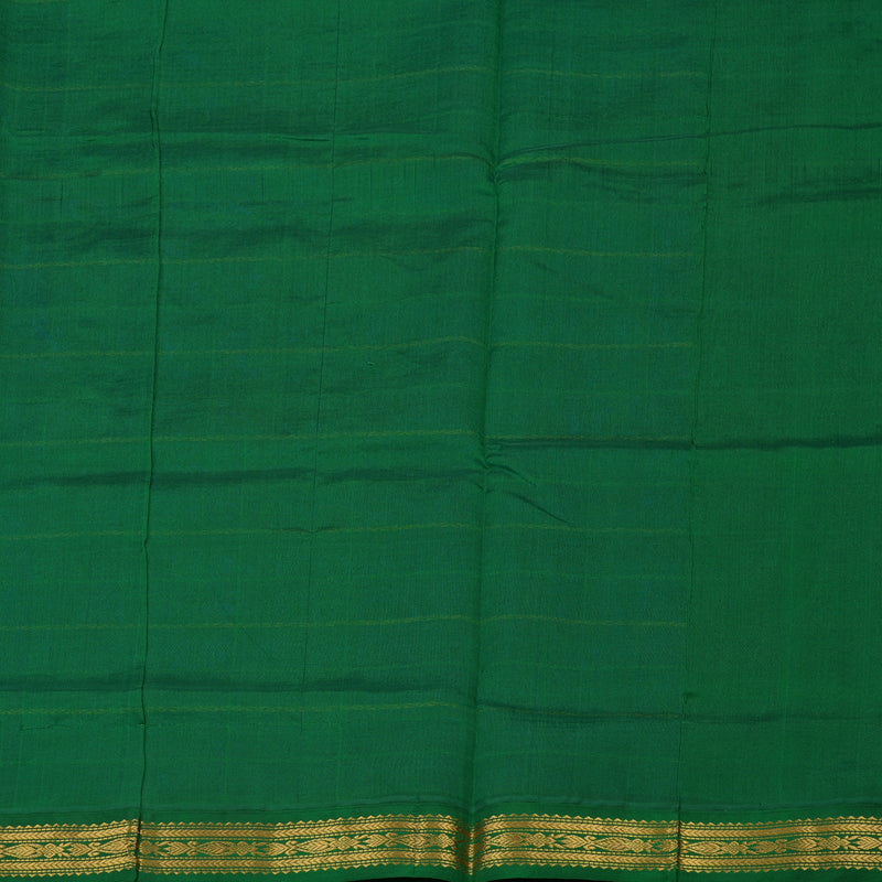Hayagrivas Pure Silk Cotton Saree in Royal Blue with Dark Green border KBE1678K5-3