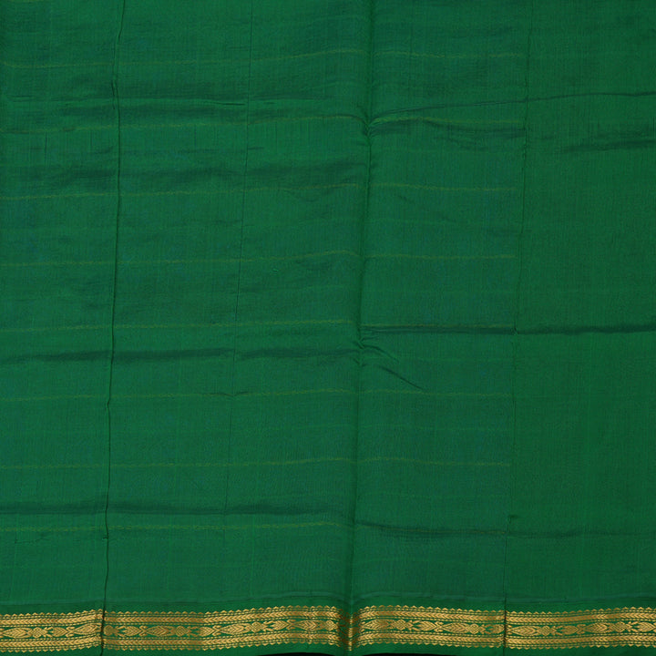Hayagrivas Pure Silk Cotton Saree in Royal Blue with Dark Green border KBE1678K5-3