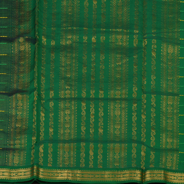 Hayagrivas Pure Silk Cotton Saree in Royal Blue with Dark Green border KBE1678K5-3