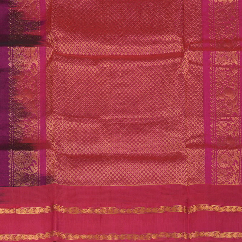 Hayagrivas Bottle Green Pure Silk Cotton Saree KBE1678K6-5