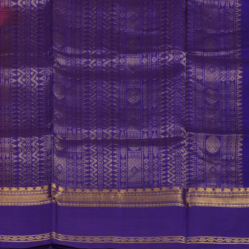 Hayagrivas Pink Pure Silk Cotton Saree KBE1678K7-1