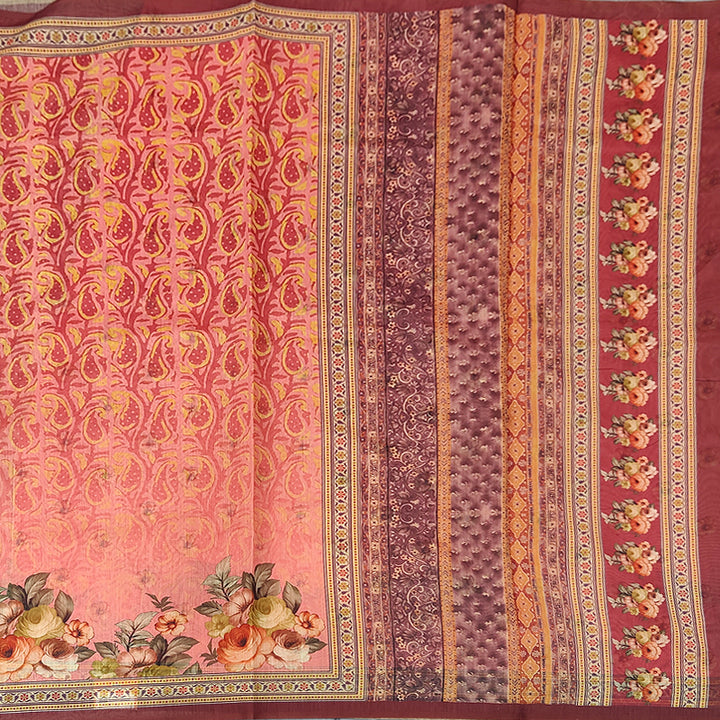 Hayagrivas Peach Pink Fancy Cotton Saree KBE1682K1-29