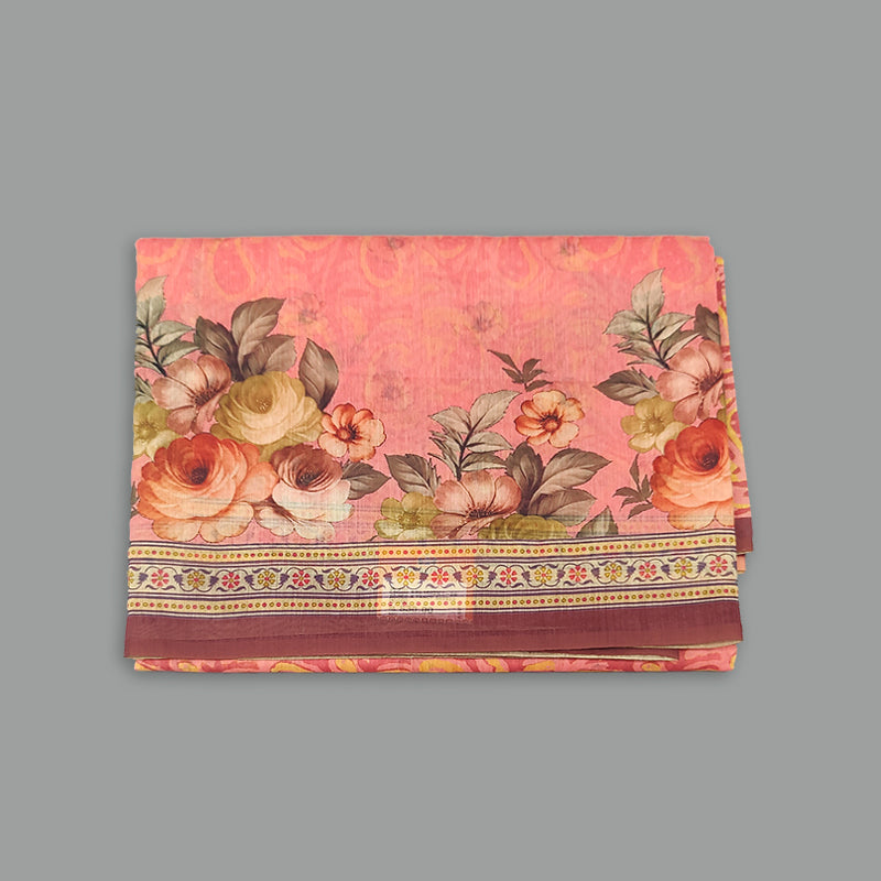 Hayagrivas Peach Pink Fancy Cotton Saree KBE1682K1-29