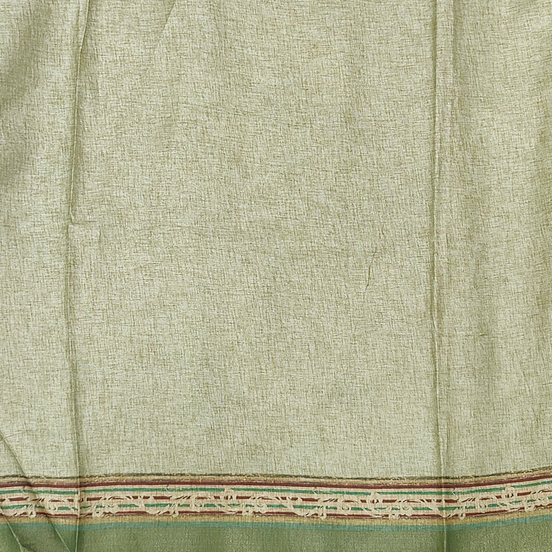 Hayagrivas Mild Pastel Green Fancy Cotton Saree KBE1687K1-17