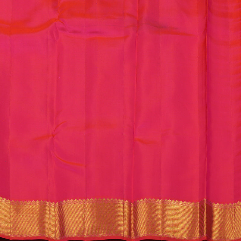 Hayagrivas Handloom Orange and Pink stripes Kanjivaram Silk Saree KBE1872L14-20